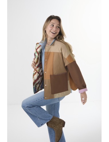 Veste Patchwork THEA - Camel 2