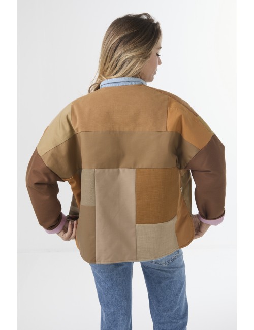 Veste Patchwork THEA - Camel 2