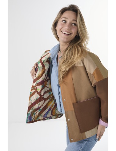 Veste Patchwork THEA - Camel 2