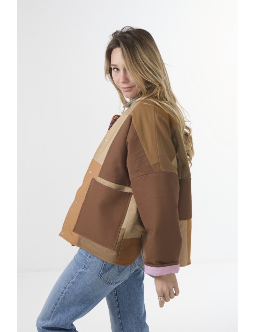 Veste Patchwork THEA - Camel 3