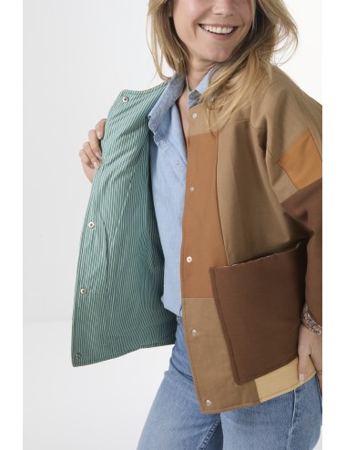 Veste Patchwork THEA - Camel 4
