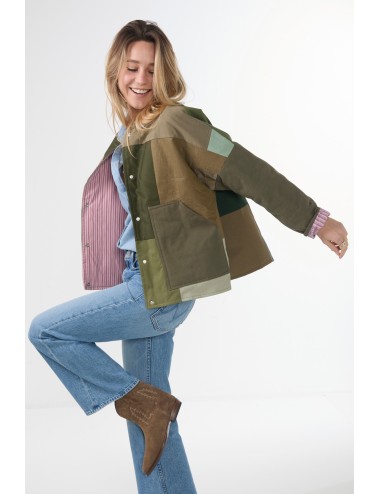 Veste Patchwork THEA - Kaki 1