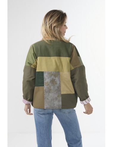 Veste Patchwork THEA - Kaki 1