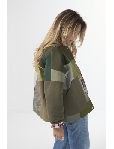 Veste Patchwork THEA - Kaki 2