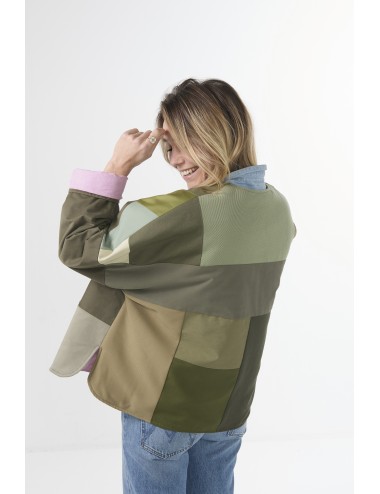 Veste Patchwork THEA - Kaki 3