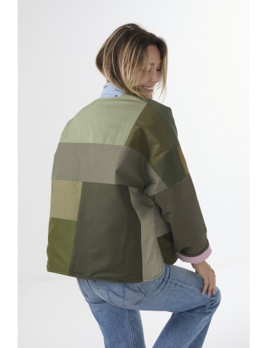 Veste Patchwork THEA - Kaki 3