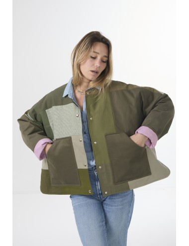 Veste Patchwork THEA - Kaki 4