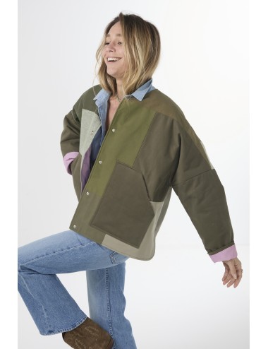 Veste Patchwork THEA - Kaki 4