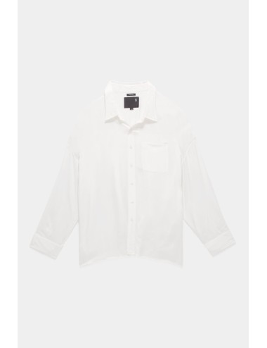Chemise Drop Neck OXFORD - White