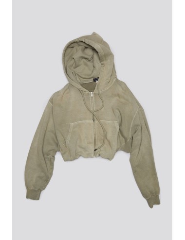 Hoodie Zip-UP BALLOON - Faded Olive