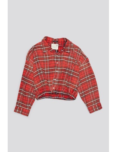 Chemise Crossover BUBBLE - Washed Red Plaid