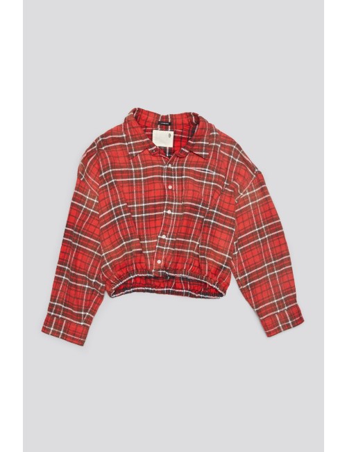 Chemise Crossover BUBBLE - Washed Red Plaid