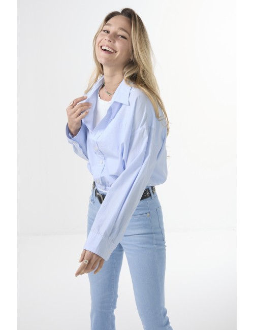 Chemise Crossover BUBBLE - EOE Light Blue