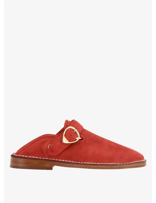 Slippers LUCCA Daim - Framboise
