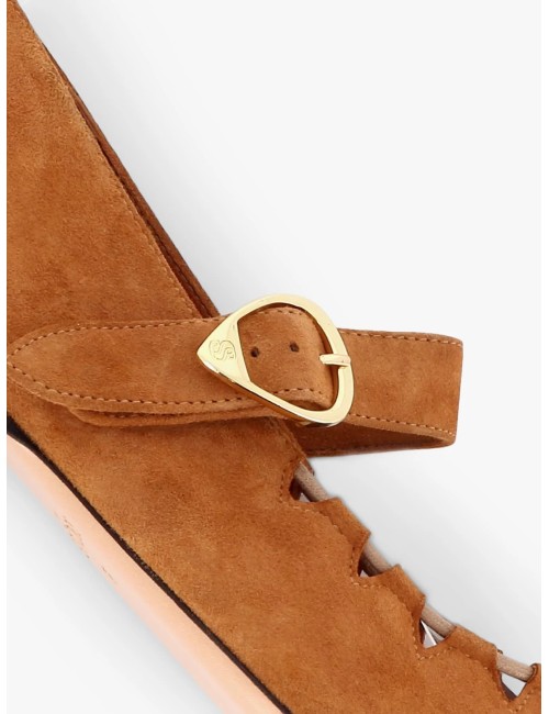 Ballerines GINGER Suede - Camel