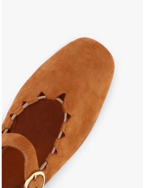 Ballerines GINGER Suede - Camel