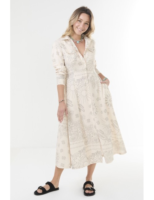 Robe BANDANA - Cream