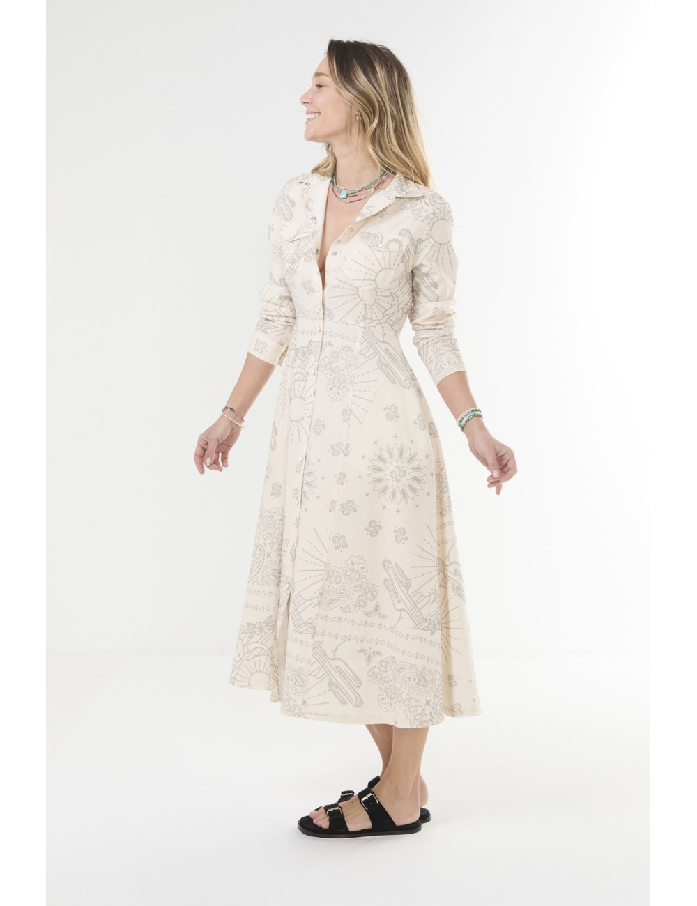 Robe BANDANA - Cream