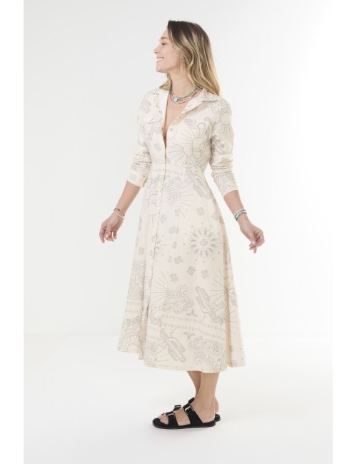 Robe BANDANA - Cream