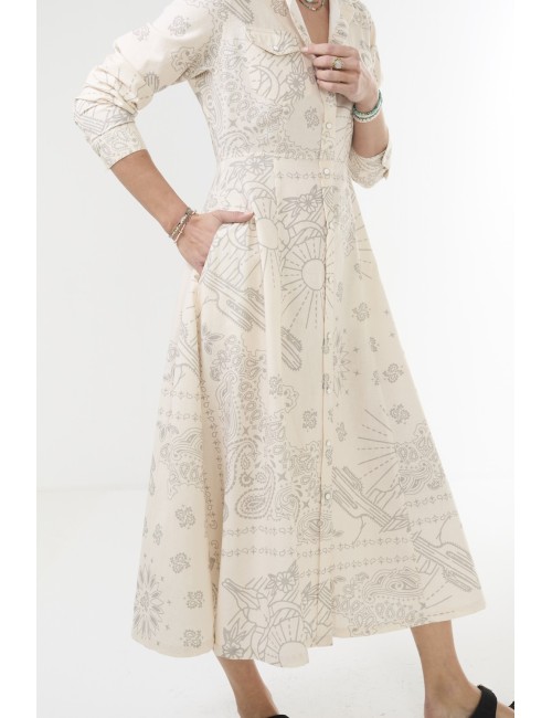 Robe BANDANA - Cream