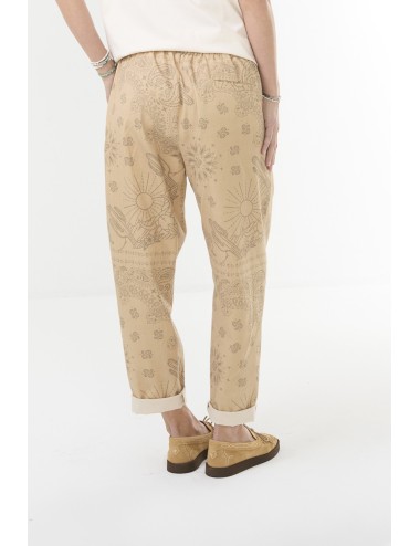 Pantalon CHINO Print - Beige