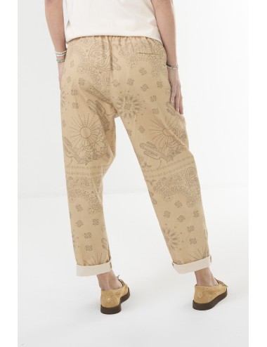 Pantalon CHINO Print - Beige