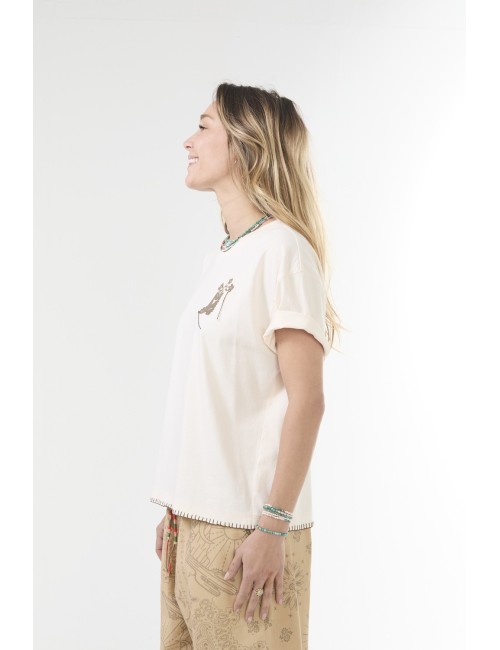 Tee-shirt SANTIAG - Cream
