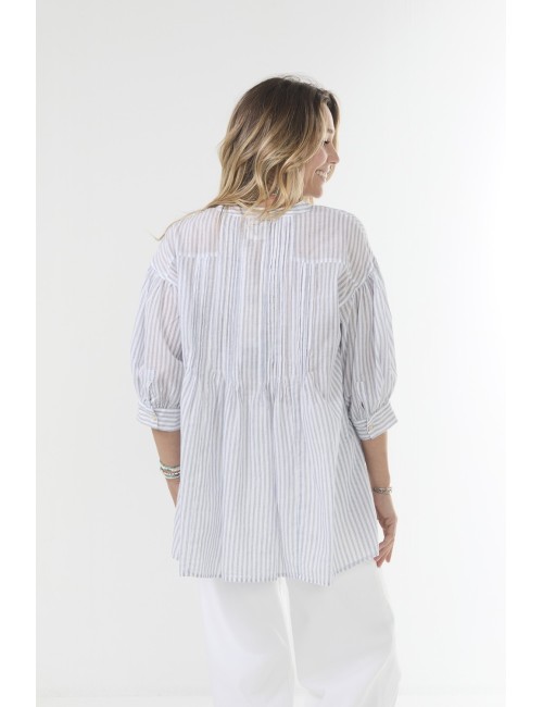 Chemise ALMOND - Stripe navy