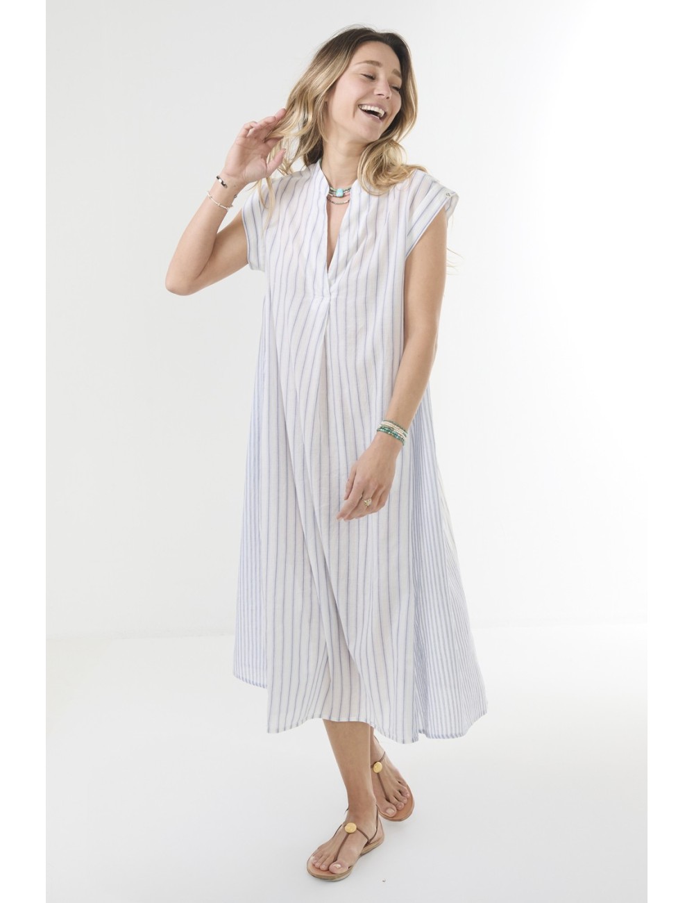 Robe COLFAX - Stripe Navy