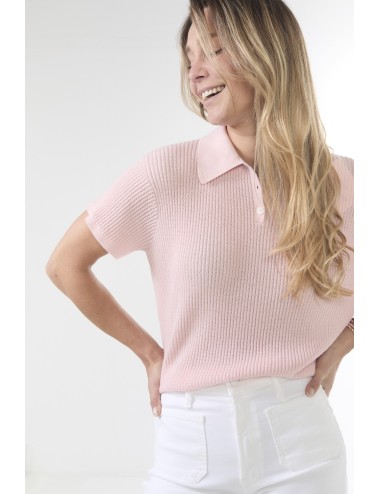SHRUNKEN Polo Cashmere - Powder