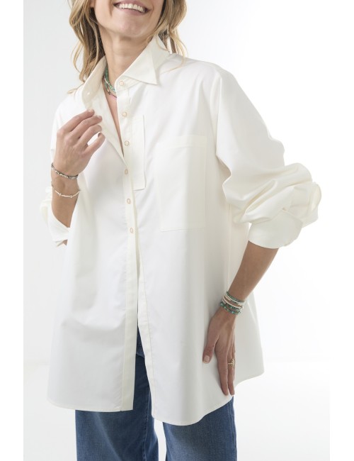 Chemise MOGADOR en Popeline - Blanc