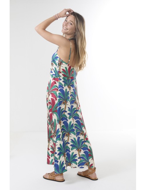 Robe PETULA - Mix Palmeraie Fuchsia