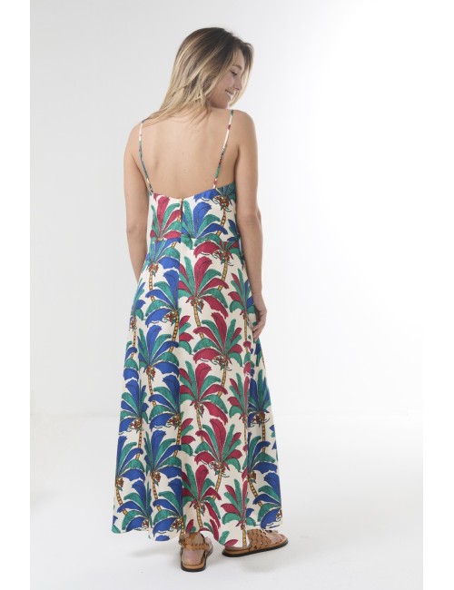 Robe PETULA - Mix Palmeraie Fuchsia