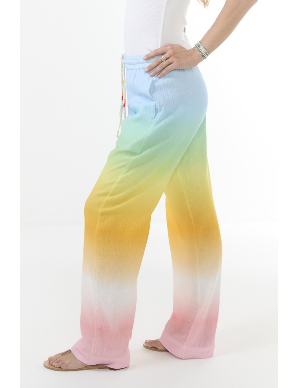 Pantalon CANNAS CHEESECLOTH - Multico