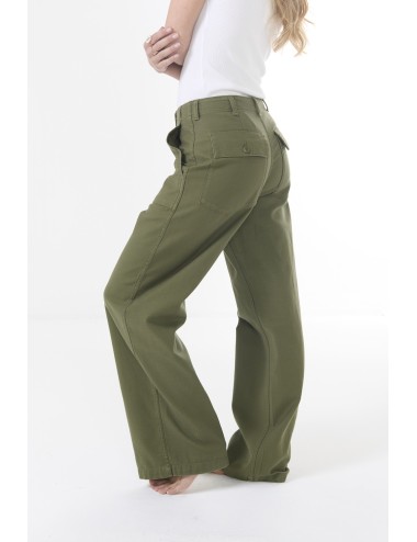 Pantalon Jambe large - Olive