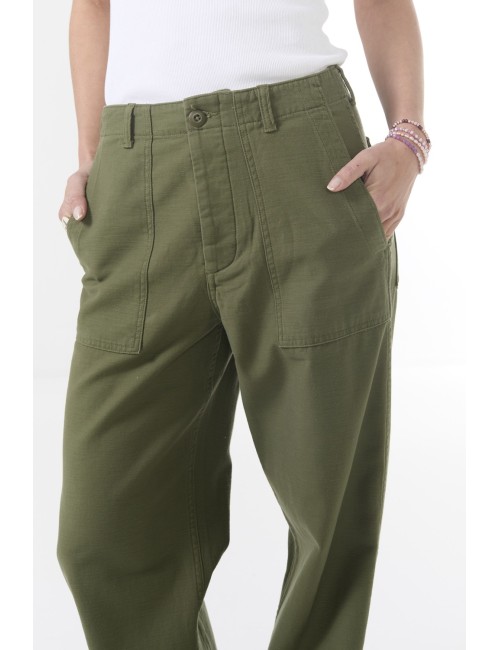 Pantalon Jambe large - Olive