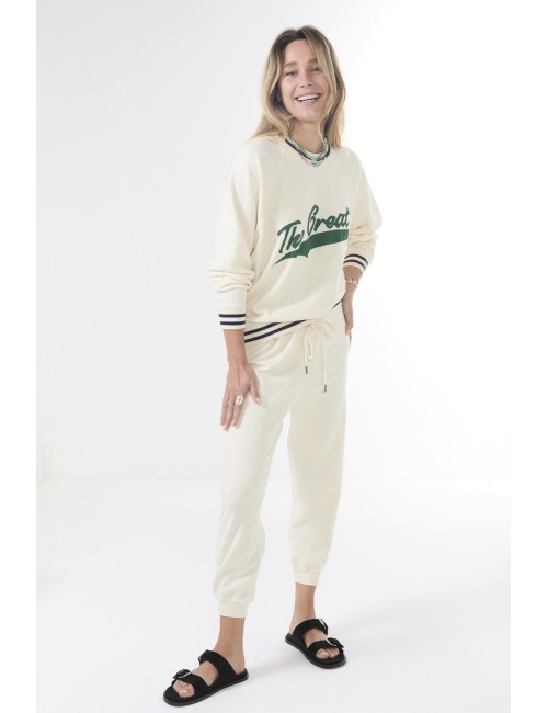 Cropped Sweatpant - Washed white