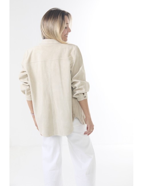 THE FLORAL APPLIQUE Suede Jacket