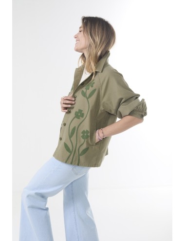THE FLORAL APPLIQUE COMMODORE Jacket