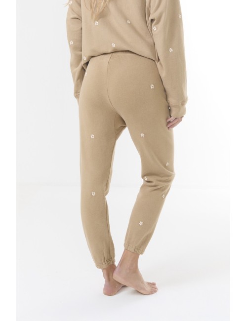THE STADIUM Sweatpants W/ Daisy Embroidery