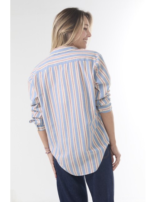 Chemise THE POST TOP - Blue stripes