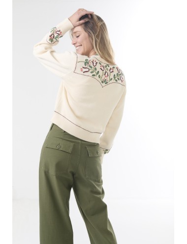 THE WESTERN BEAED Cardigan - Natural