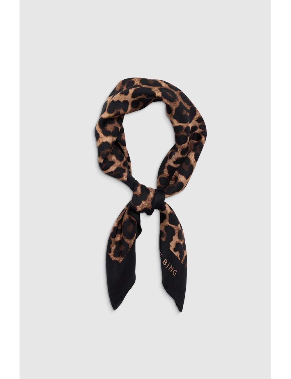 Écharpe YORK - Black & Brown Leopard