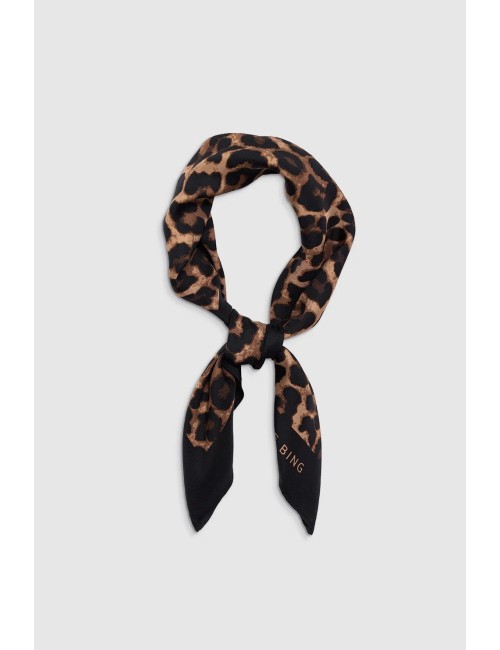 Écharpe YORK - Black & Brown Leopard