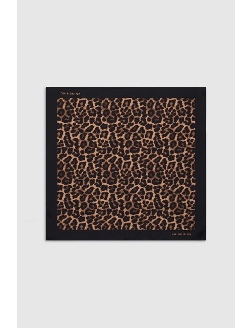 Écharpe YORK - Black & Brown Leopard