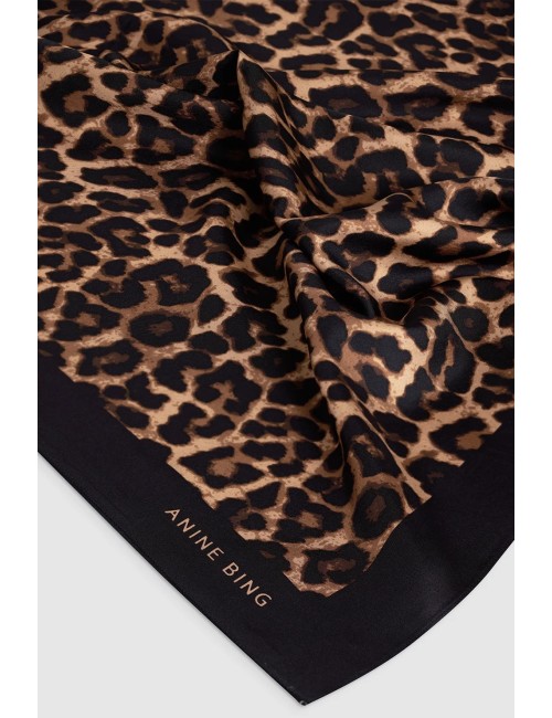 Écharpe YORK - Black & Brown Leopard