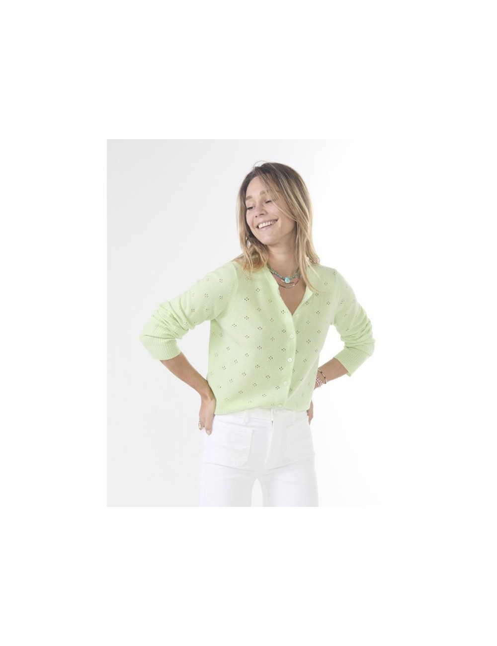Cardigan JANE POINTELLE - Mint
