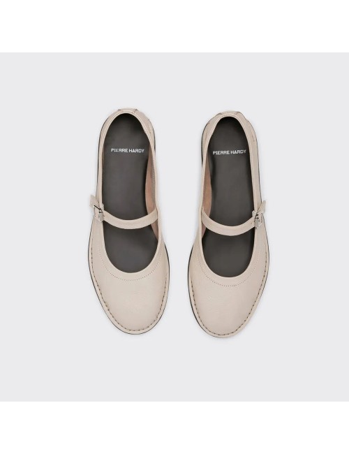 Ballerines TRISH Grainé - Blanc cassé