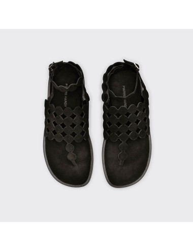 Sandales MINI-BULLES Suede - Noir