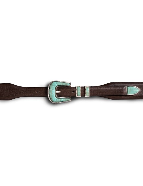 Ceinture CRAZY COLOR - Turquoise Doux